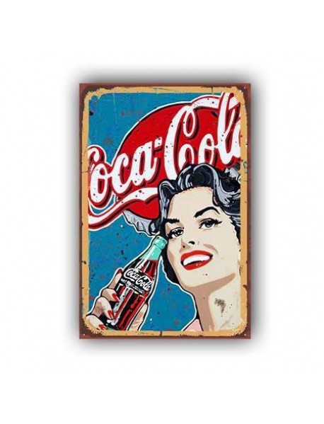 COCA COLA AHŞAP POSTER 20x30cm  - 62