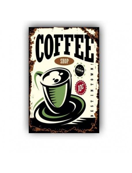 COFFEE SHOP PREMIUM AHŞAP POSTER 20x30cm  - 84