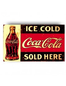 ICE COLD COCA COLA SOLD HERE AHŞAP POSTER 20x30cm  - 89