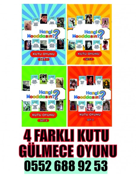 12 Adet Hangi Mooddasın? Kutu Gülmece Oyunu 480₺