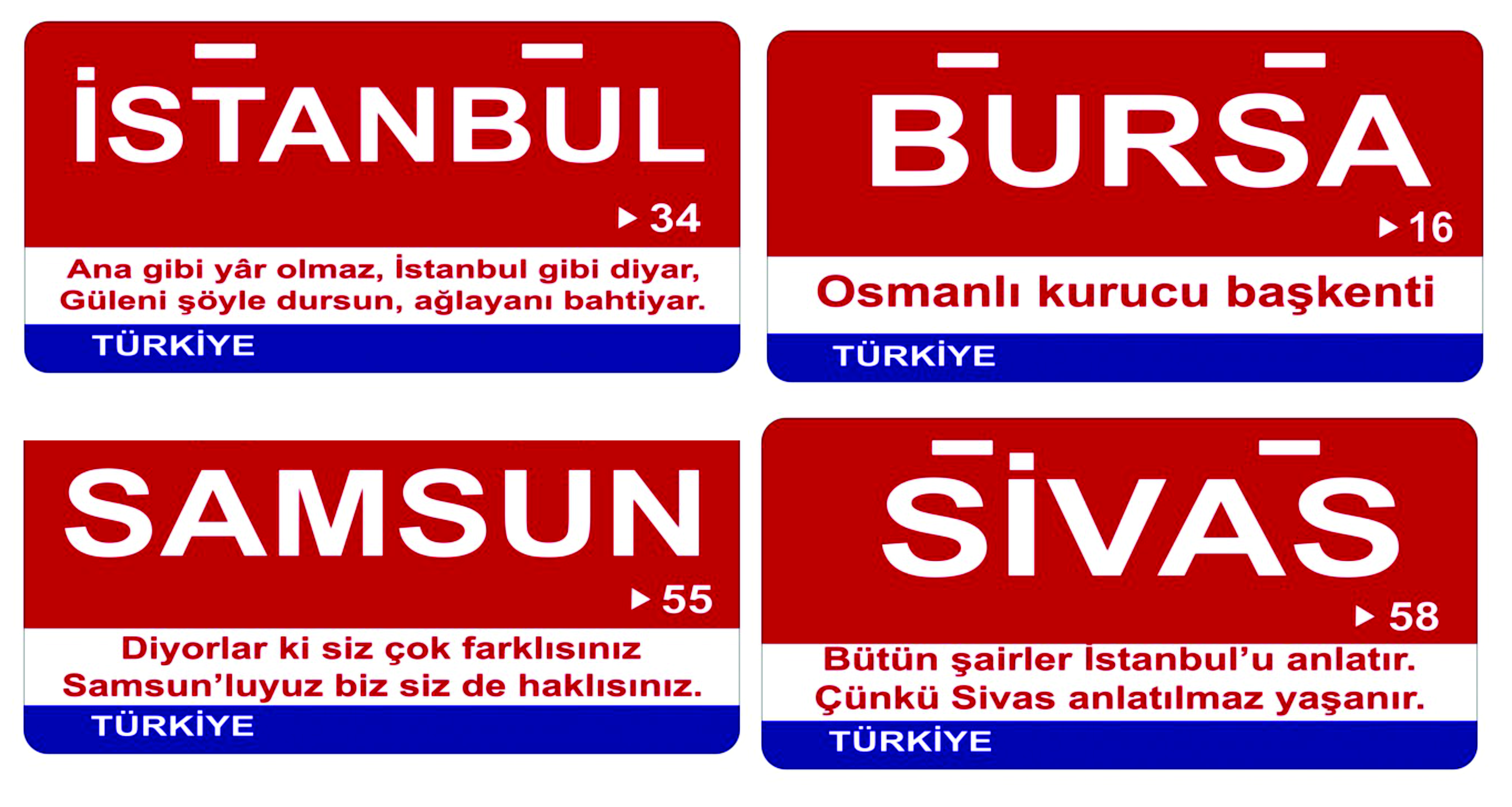 250 ADET AHŞAP İL (ŞEHİR) PLAKA POSTER