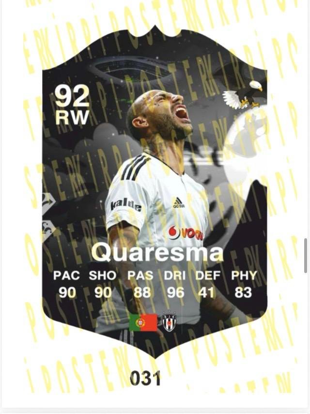 QUARESMA AHŞAP FİFA FUTBOLCU BİBLOSU-031