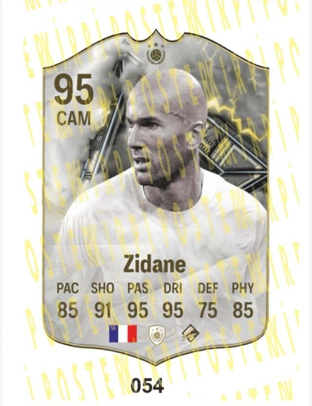 ZİDANE AHŞAP FİFA FUTBOLCU BİBLOSU-054