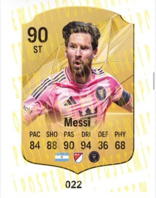 MESSİ AHŞAP FİFA FUTBOLCU BİBLOSU-022