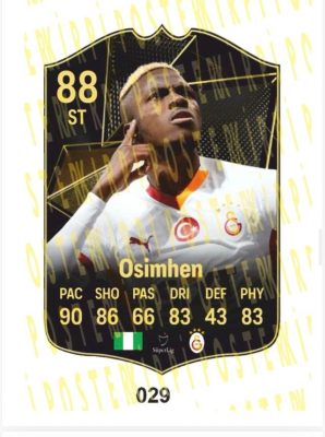 OSİMHEN AHŞAP FİFA FUTBOLCU BİBLOSU-029