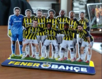 FENERBAHÇE AHŞAP 3 BOYUTLU TARAFTAR KALESİZ BİBLO