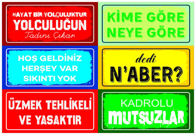 300 ADET AHŞAP ESPİRİLİ PLAKA POSTER